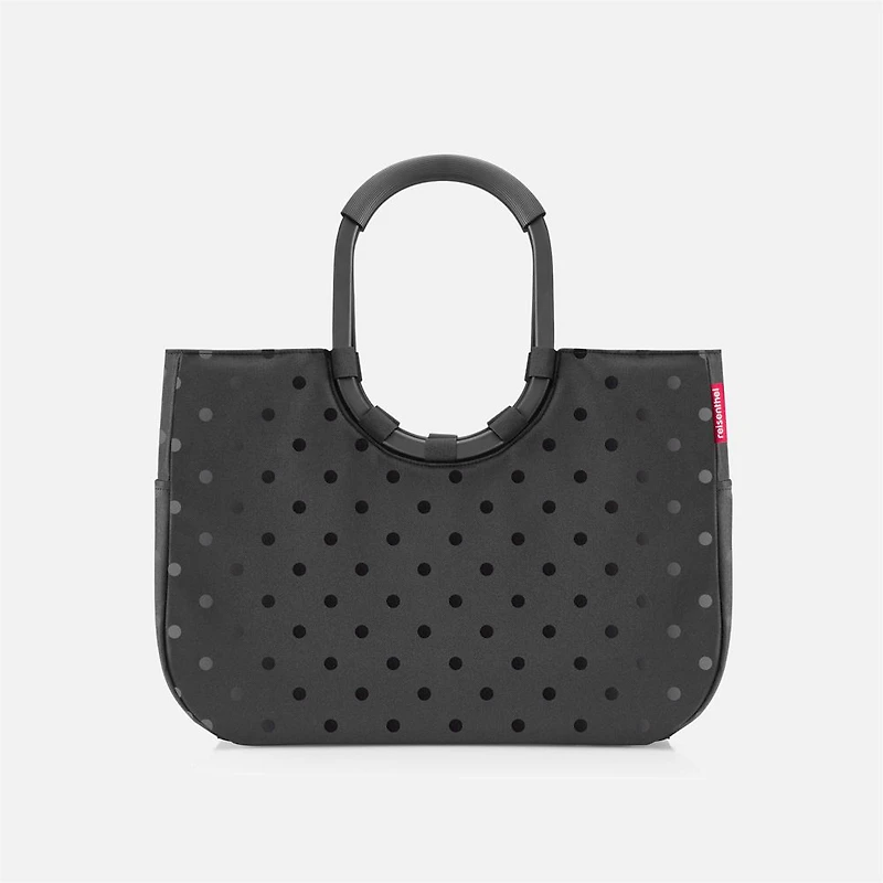 Reisenthel Sac Loopshopper, Grand - Noir à pois