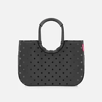 Reisenthel Sac Loopshopper, Grand - Noir à pois