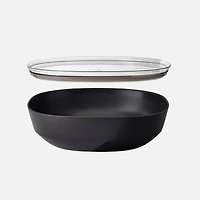 Bol de service 4 L avec couvercle Silueta par Mepal - Noir Nordic