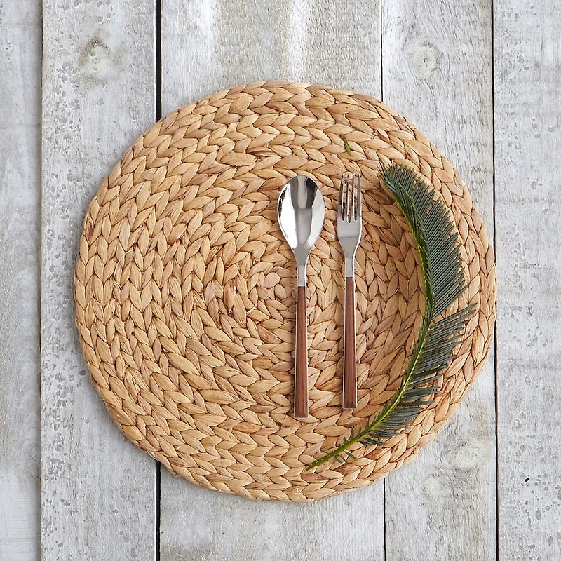 Palma Woven Placemat RD Natural - Natural