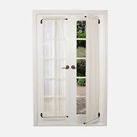 Swing Arm Ball Finial Curtain Rod, Set of 2