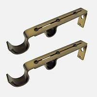 Antique Brass Double Wall Bracket