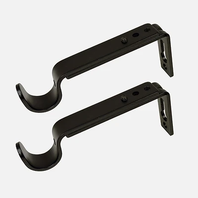 Small Black Single Wall Brackets