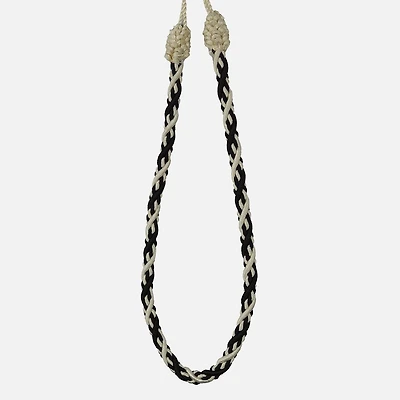 Set of 2 Black and White Tiebacks