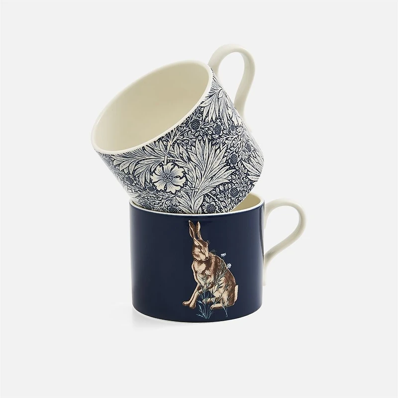 Morris & Co. Spode Marigold Mugs, Set of 2