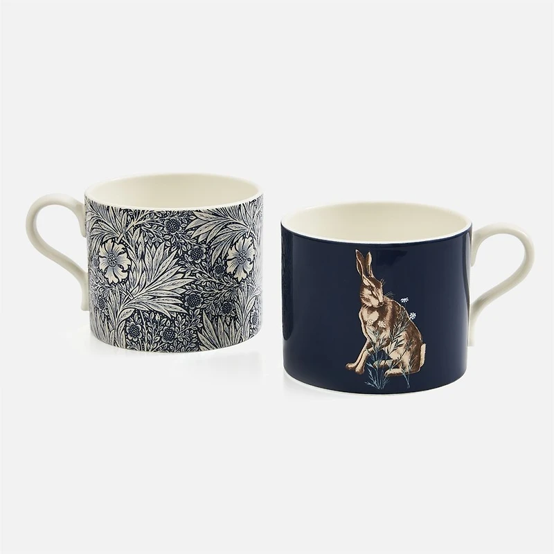 Morris & Co. Spode Marigold Mugs, Set of 2