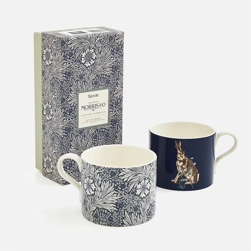 Morris & Co. Spode Marigold Mugs, Set of 2