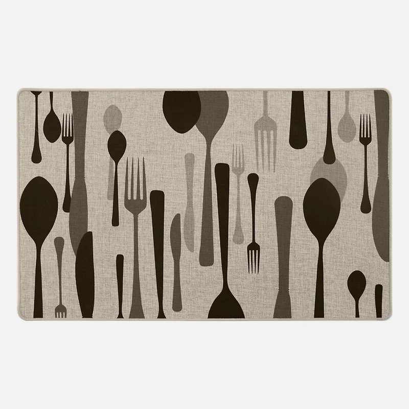Tapis Poly - Fourchette et cuillère