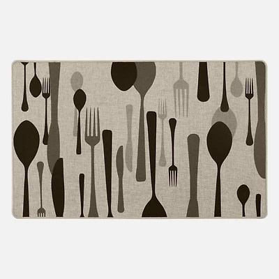 Tapis Poly - Fourchette et cuillère