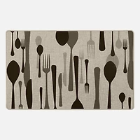 Tapis Poly - Fourchette et cuillère