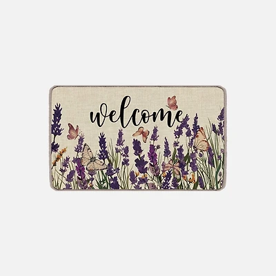 Tapis Poly « Welcome » - Lavande 