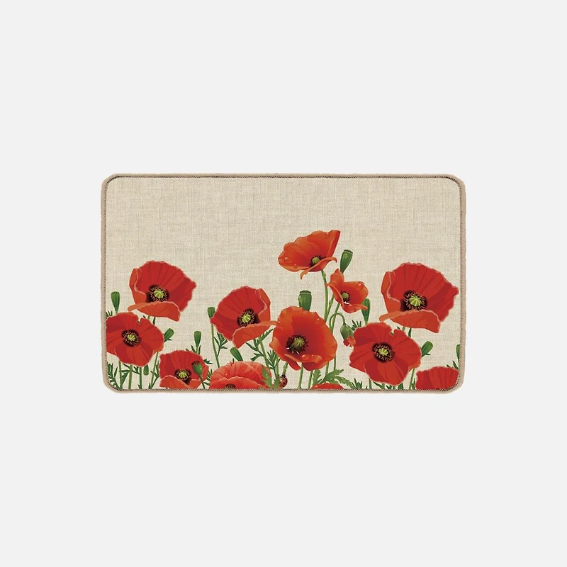 Poly Mat - Poppy Flower