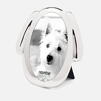 Nambe Cadre chien en argent