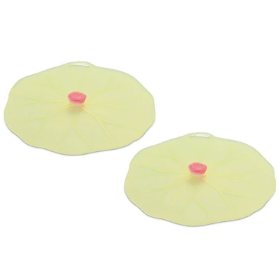 Charles Viancin Lily Pad Silicone Suction Mini Lids 4'' / 10.2 cm, Set of 2 