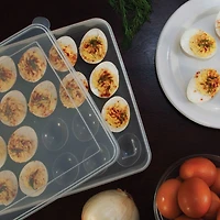 Deviled 24-Egg Carrier with Clear Cover