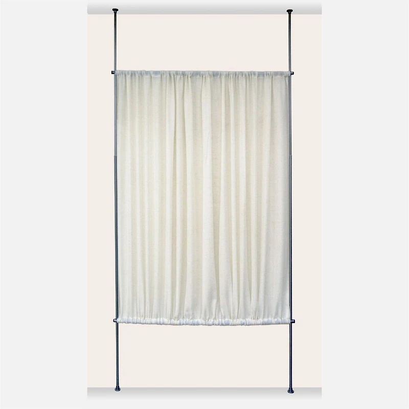 Faux Linen Room Divider - Natural (48" x 72")