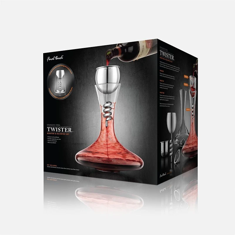 Final Touch Twister Aerator & Decanter Set