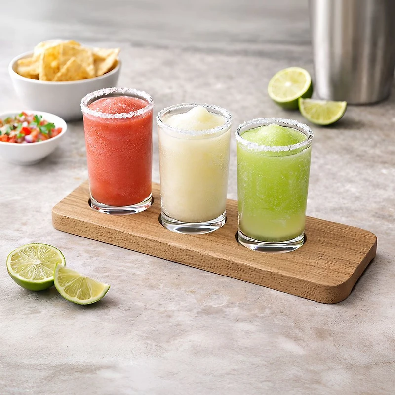 Final Touch Margarita Frozen Drink Flight, Set of 4