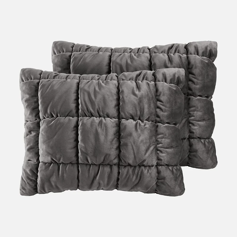Puffy Velvet Comforter Set