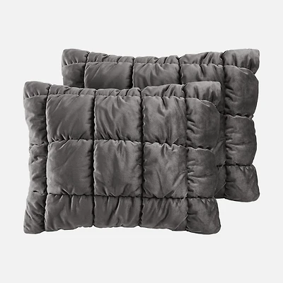 Puffy Velvet Comforter Set