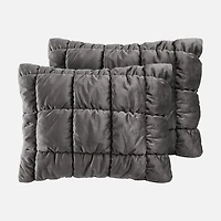 Puffy Velvet Comforter Set