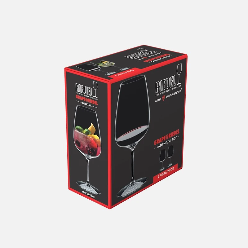 Riedel Grape Set of 2 Cabarnet Merlot Glasses