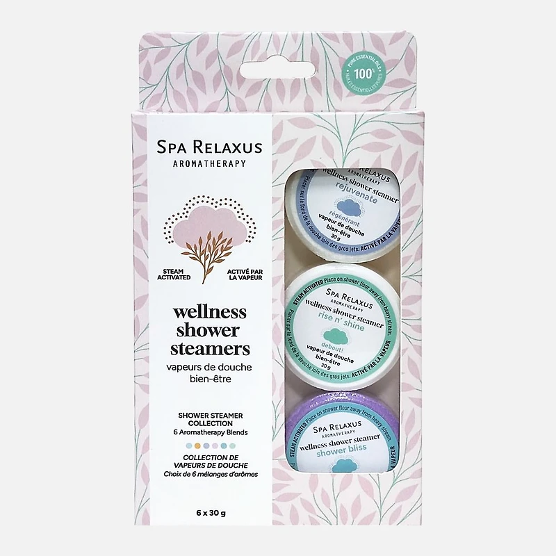 Wellness Shower Steamers, 6 Pieces