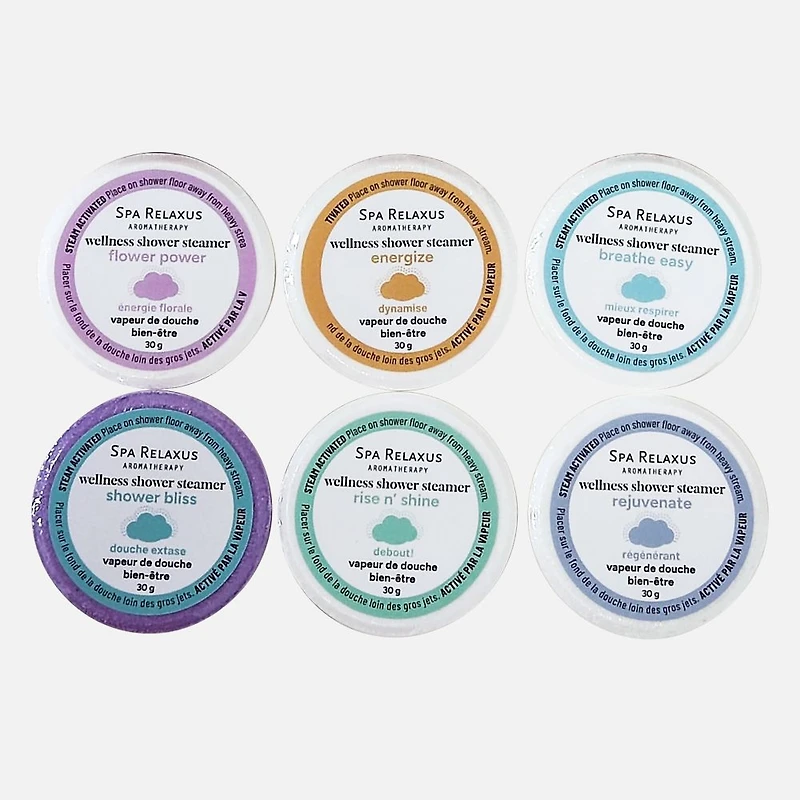 Wellness Shower Steamers, 6 Pieces