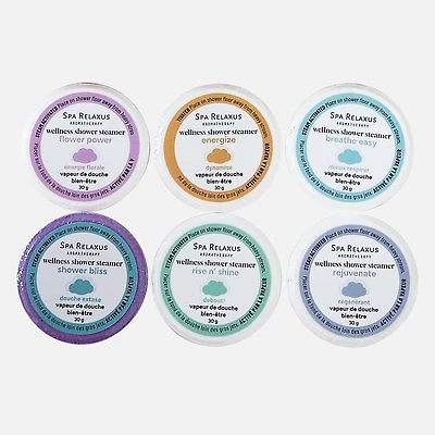 Wellness Shower Steamers, 6 Pieces