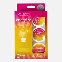 Energize Bombes de douche, Ensemble de 6