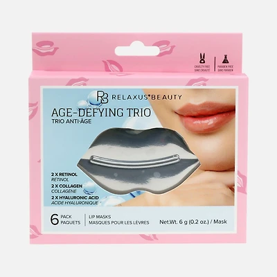 Age-Defying Hydrogel Lip Masks, 6 paks