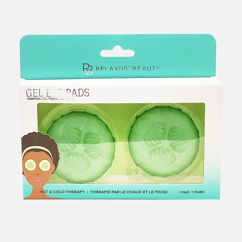 Relaxus Beauty Compresses gel pour les yeux réutilisable - Concombre