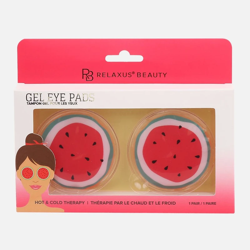 Relaxus Beauty Reusable Gel Eye Pads - Watermelon