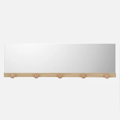Rectangular with 5 Hooks Mirror