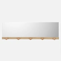 Rectangular with 5 Hooks Mirror