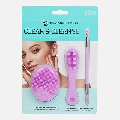 Relaxus Beauty Clear & Cleanse Facial Kit