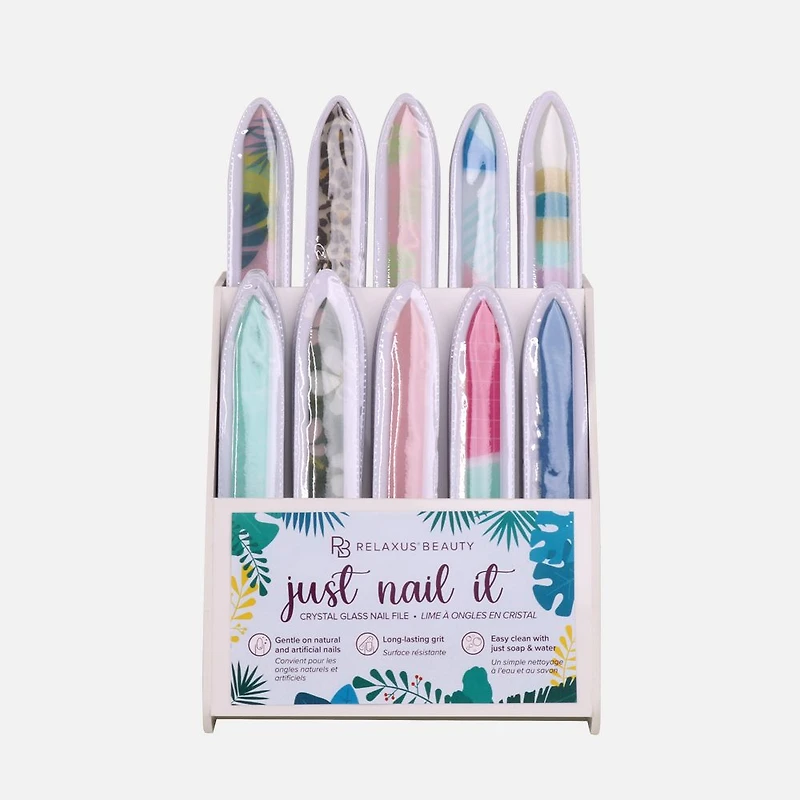 Relaxus Beauty Just Nail It Crystal Glass Nail File - Assorted