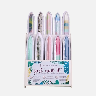 Relaxus Beauty Just Nail It Crystal Glass Nail File - Assorted