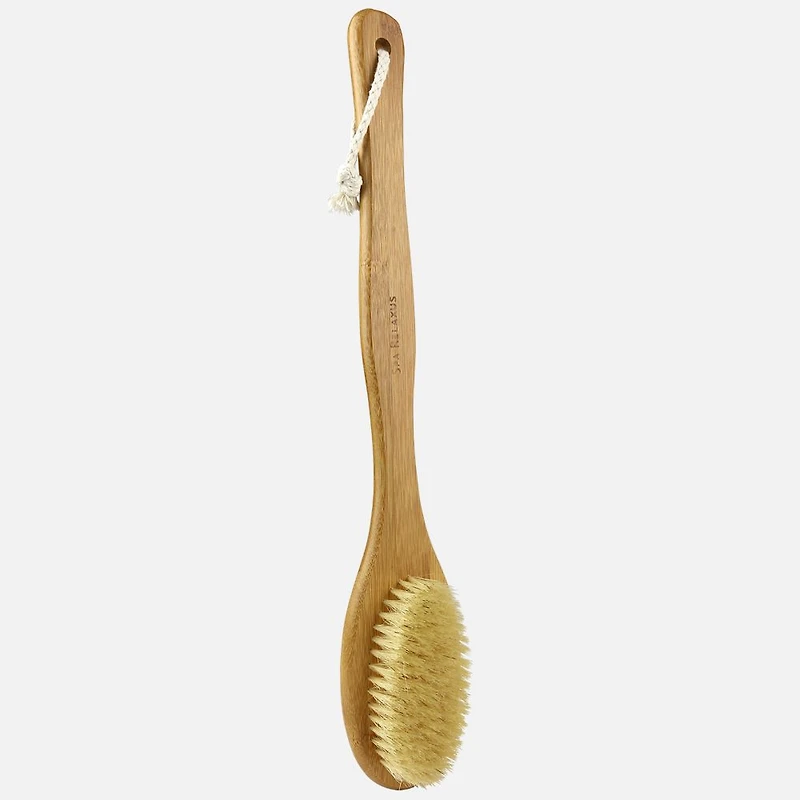 Brosse de bain avec manche en bambou