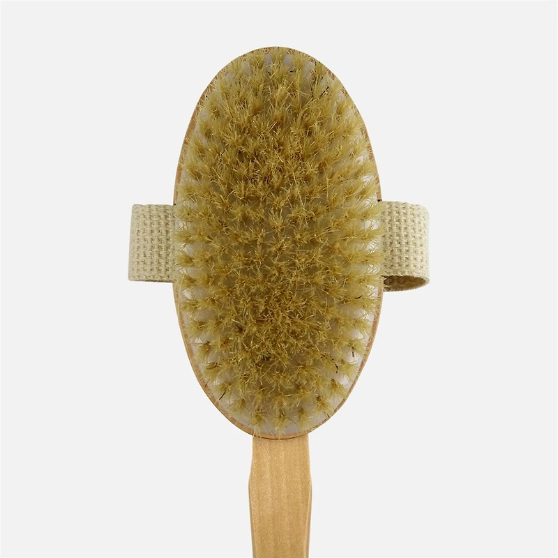 Bath Brush with Boar Bristles, 18"