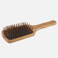 Brosse à cheveux plate en bambou de luxe