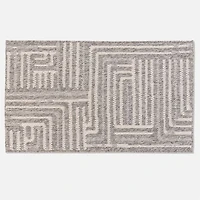 Revol Wool Look Geometric Design - Charcoal