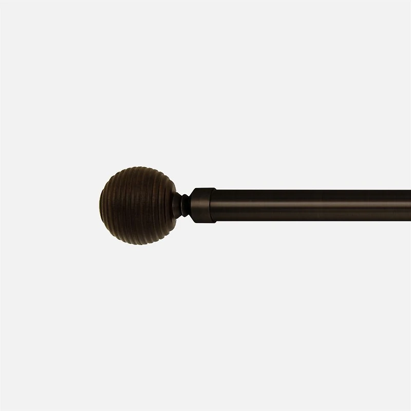 Vivendi Ribbed Ball Curtain Rod