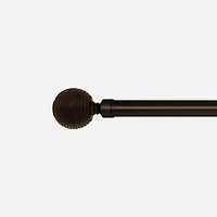 Vivendi Ribbed Ball Curtain Rod