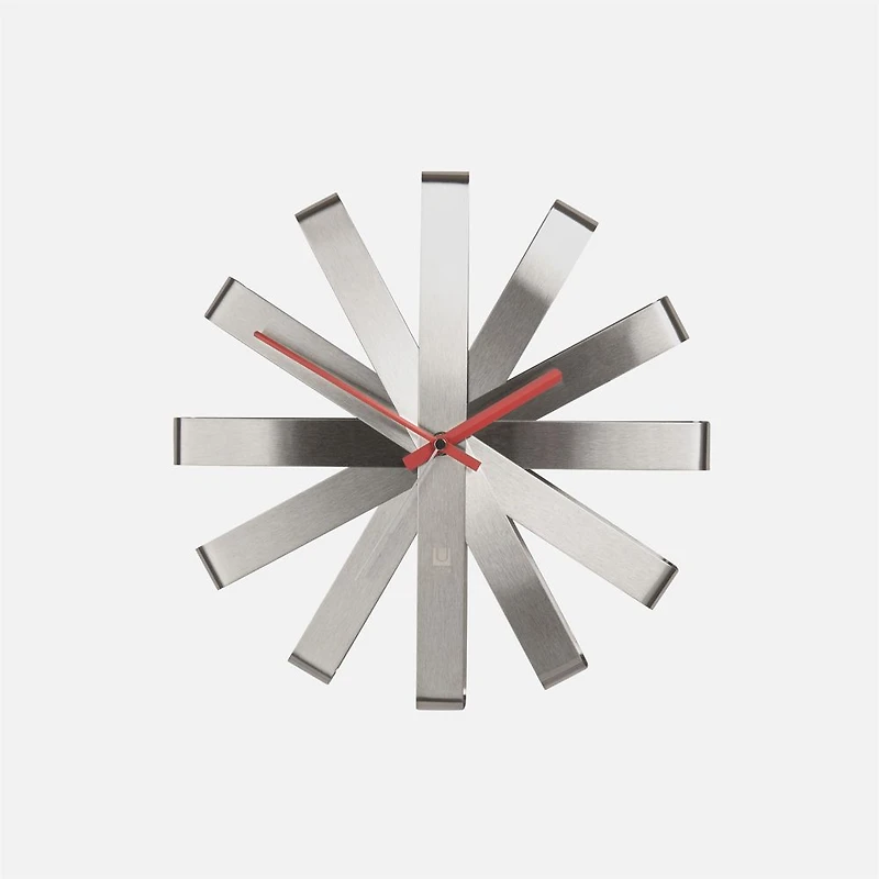 Umbra Ribbon Horloge murale - Acier