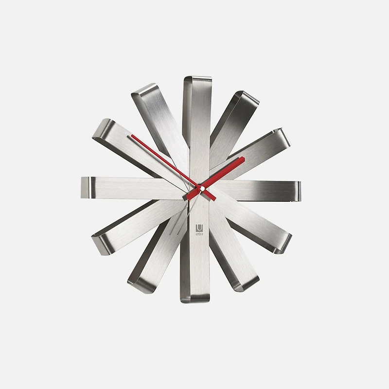 Umbra Ribbon Horloge murale - Acier
