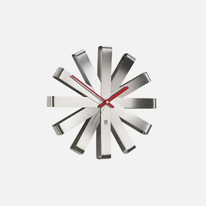 Umbra Ribbon Horloge murale - Acier