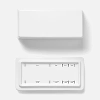 Ricardo 1/4 lb Ceramic Butter Dish with Measures