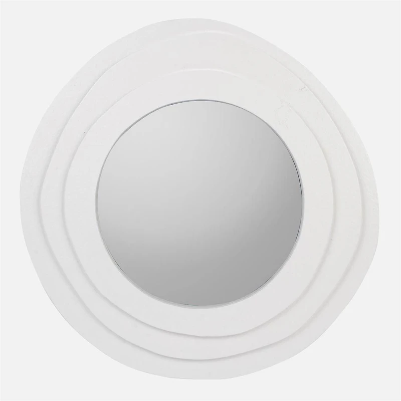 Round Triple Trim Mirror - White
