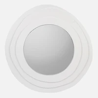 Round Triple Trim Mirror - White
